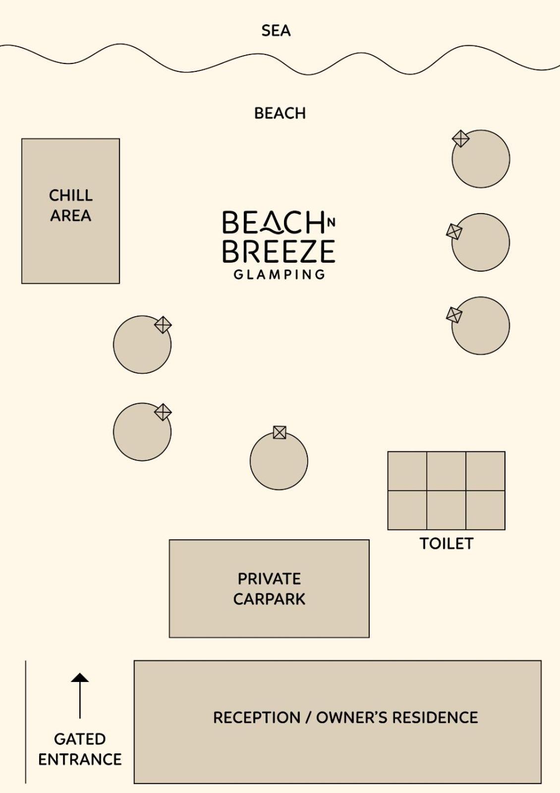 Beach N Breeze Glamping Malacca Екстер'єр фото